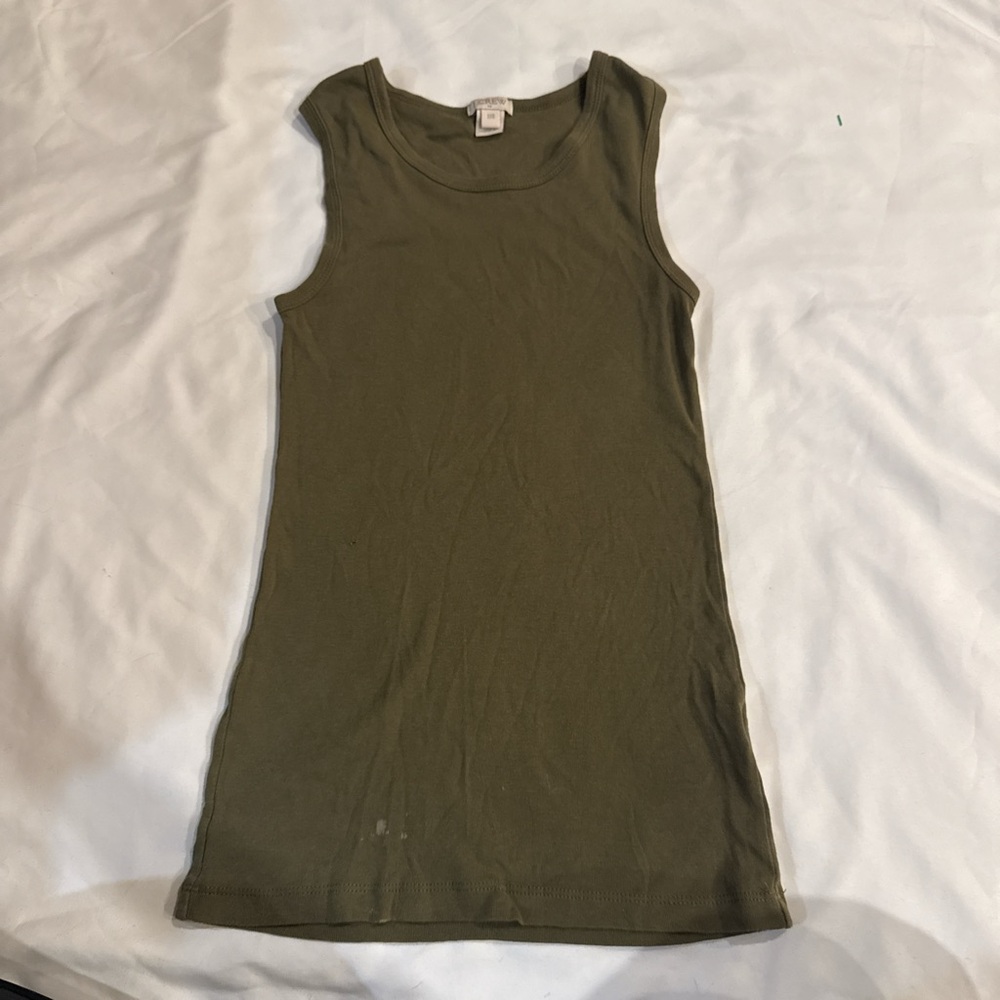 J. Crew Olive Green Sleeveless Tank Top